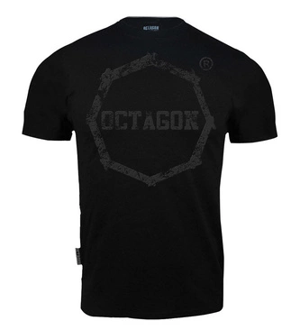 Koszulka T-shirt męski Octagon Smash Logo czarno/czarna