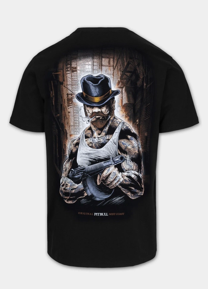 Koszulka męska T-Shirt Pit Bull Hatter czarna