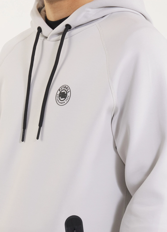 Bluza męska z kapturem Pitbull Pit Bull Dogwood złamana biel
