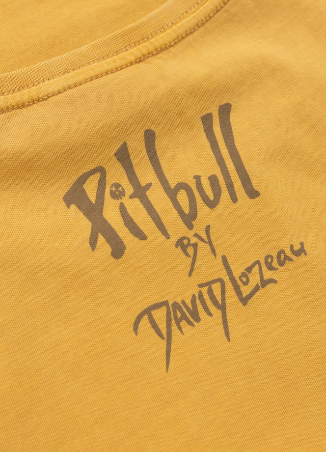 Koszulka damska T-shirt Pit Bull BeachBreak sprany żółty