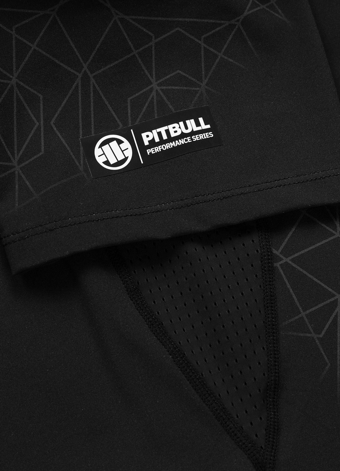 Koszulka męska rashguard Pitbull Ray czarna/niebieska