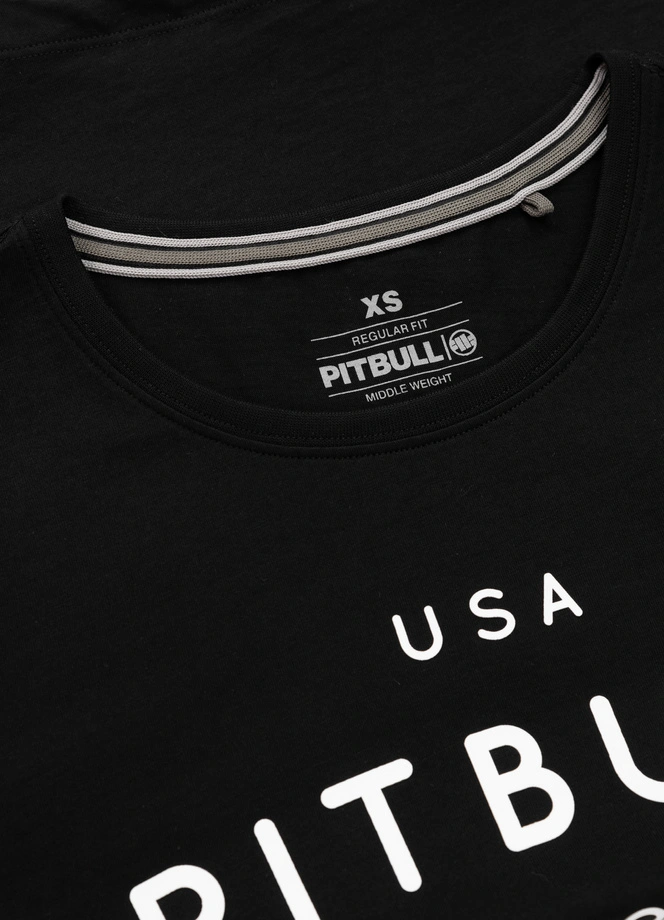 Koszulka t-shirt damska Pit Bull Pitbull USA CAL czarna