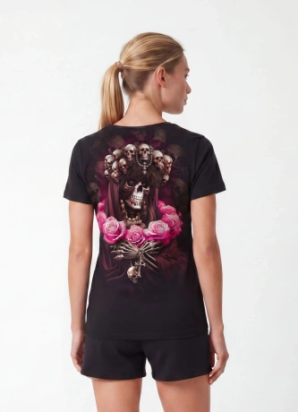 Koszulka t-shirt damska Pit Bull Santa Muerte 26 czarna