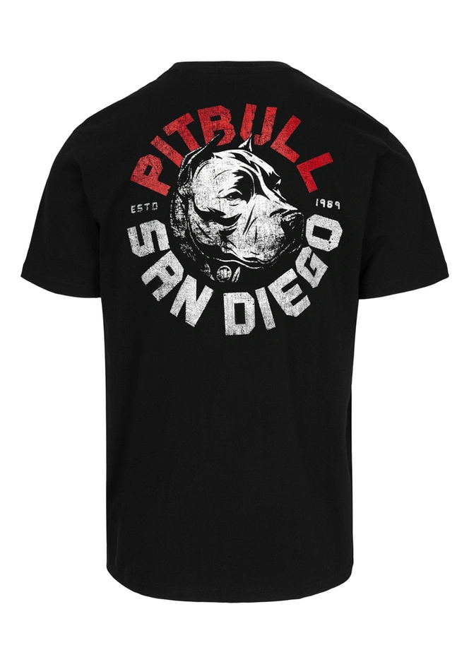 Koszulka męska T-Shirt Pit Bull Pitbull Dog SD czarna