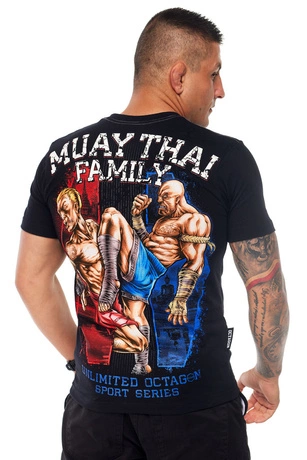 Koszulka męska T-shirt Octagon Muay Thai Family czarna