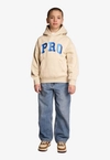 Bluza dziecięca z kapturem Prosto Kids Pro hoodie beżowa