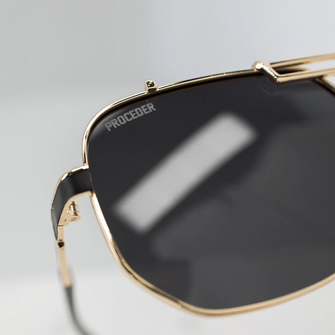 Okulary przeciwsłoneczne Chada Proceder Aviator 124-1 czarne