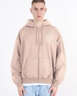 Bluza męska rozpinana z kapturem Prosto Shield beżowa