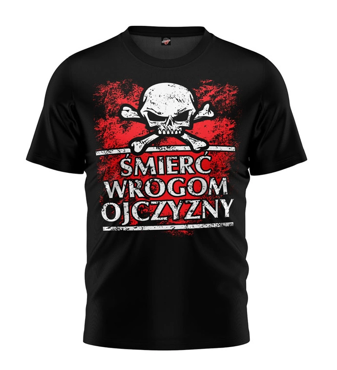 Koszulka męska T-shirt Public Enemy Śmierć Wrogom Ojczyzny 4 Czacha czarny