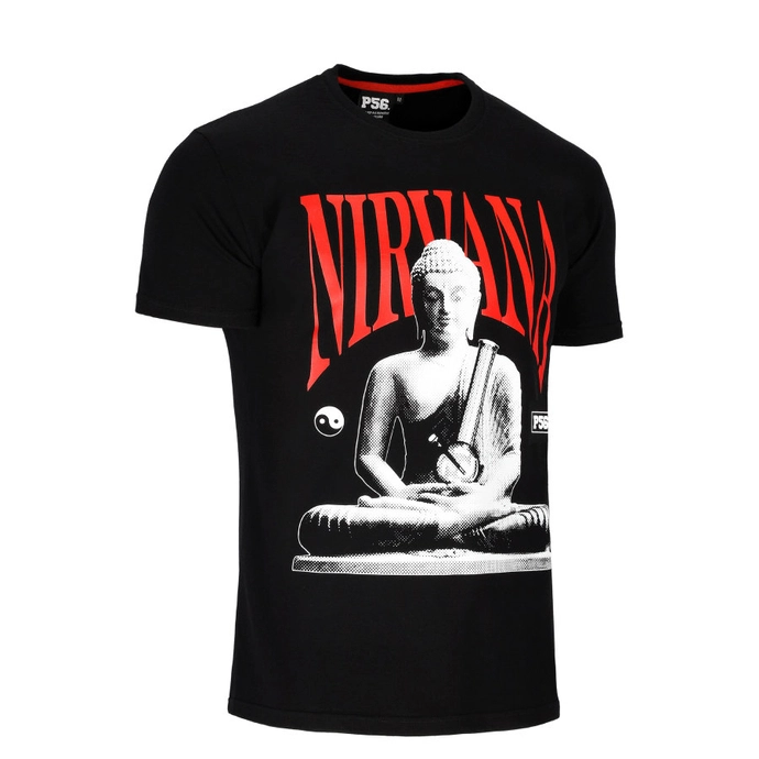 Koszulka męska T-shirt Dudek P56 Nirvana Budda czarna