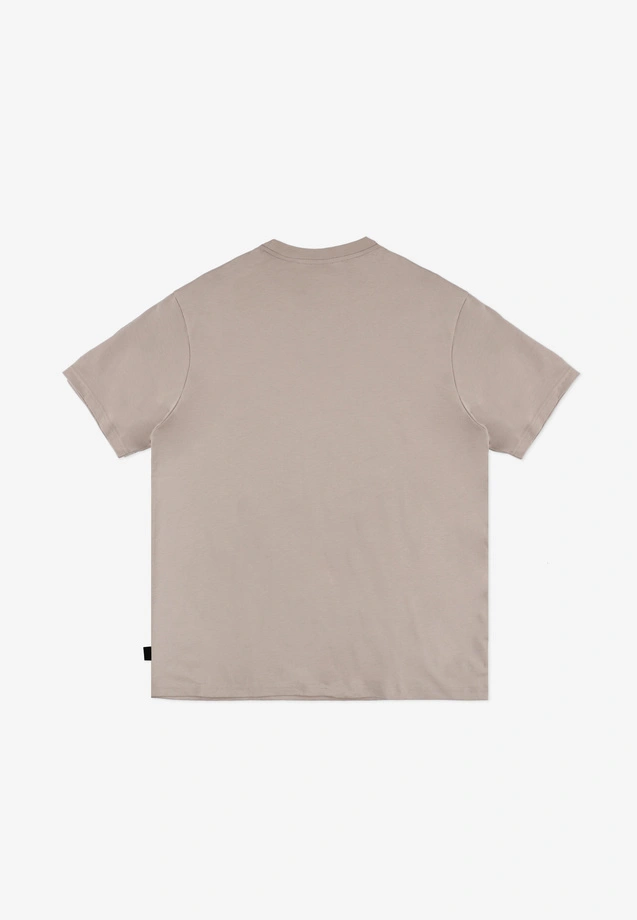 Koszulka męska t-shirt Prosto Box Logo beżowa