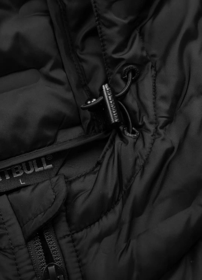 Kurtka męska przejściowa wiosenna Pit Bull Roxton Hooded czarna