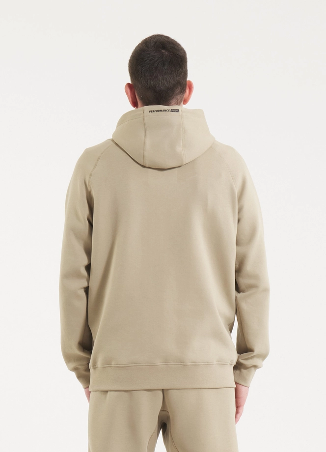 Bluza męska z kapturem Pitbull Pit Bull Dogwood beżowa