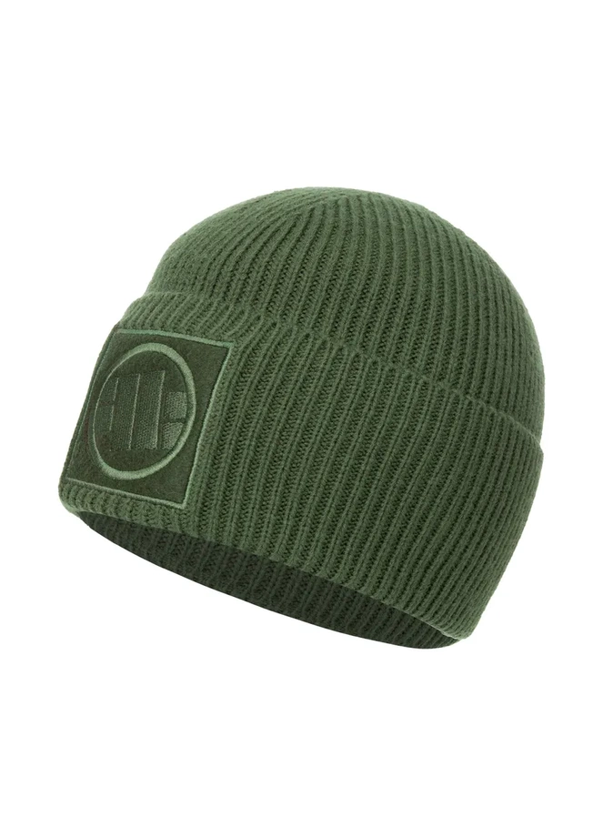 Czapka zimowa Pit Bull Beanie Single Logo zielona