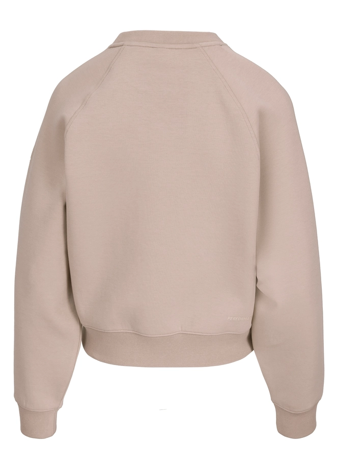 Bluza damska bez kaptura Pitbull Discovery beżowa