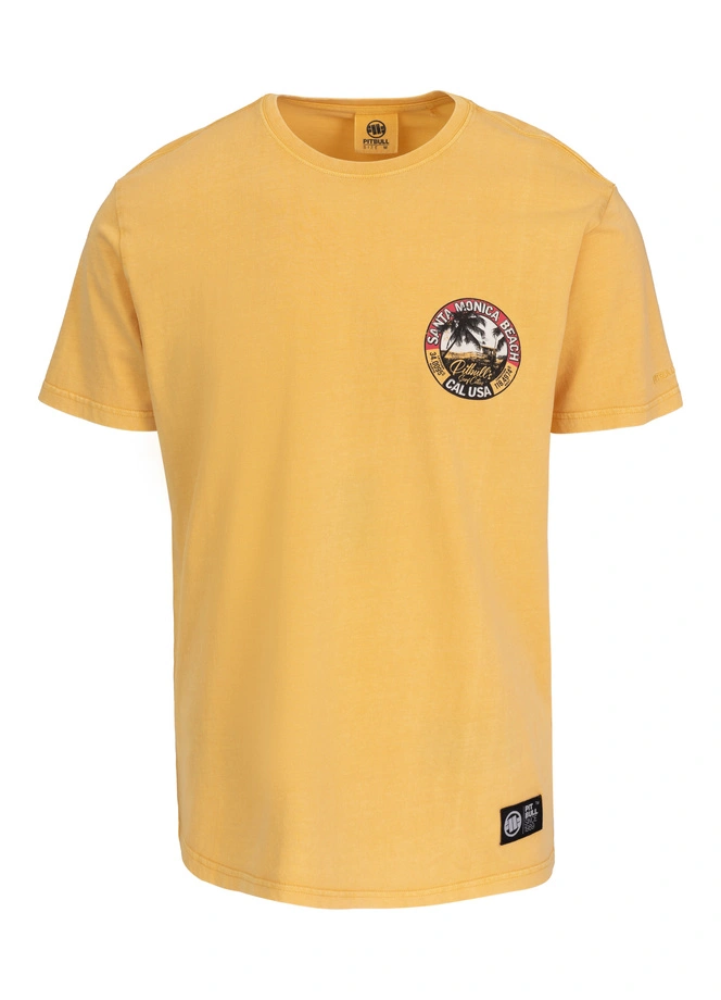 Koszulka męska T-Shirt Pit Bull Pitbull Denim Washed Oceanside 25 żółta