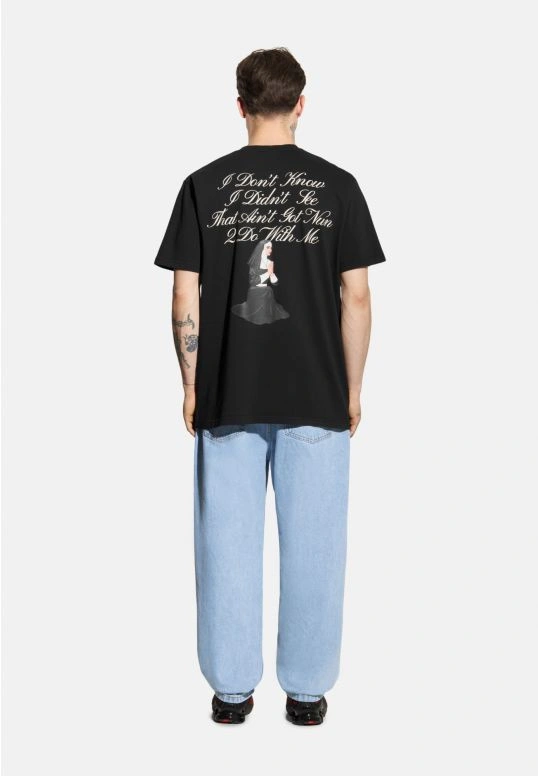 Koszulka męska t-shirt oversize Prosto Pray czarna