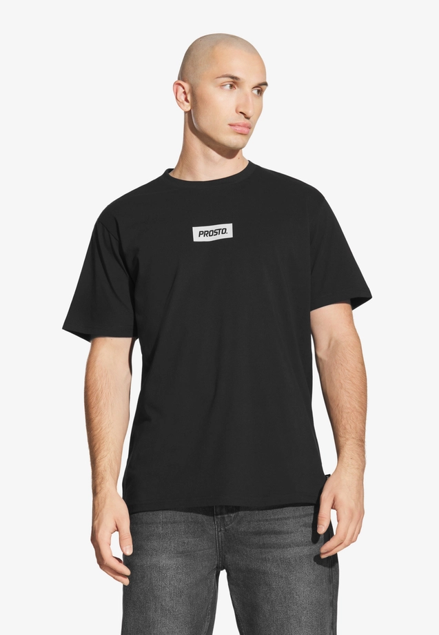 Koszulka męska t-shirt Prosto Box Logo czarna