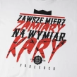 Koszulka męska T-shirt Chada Proceder Wymiar Kary biała