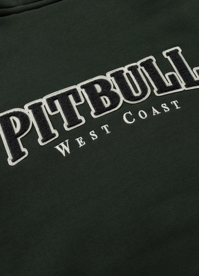 Bluza męska rozpinana z kapturem Pit Bull Ruffin Detroit zielona
