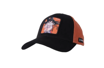 Czapka z daszkiem Capslab Dragon Ball Goku Trucker czarna