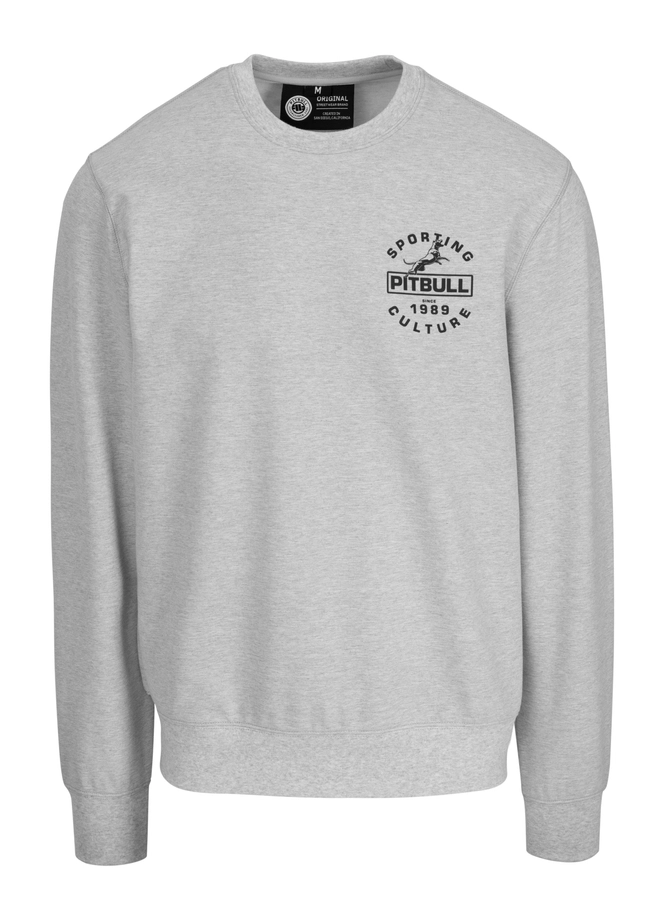 Bluza męska bez kaptura Pitbull Pit Bull Physical Culture szara