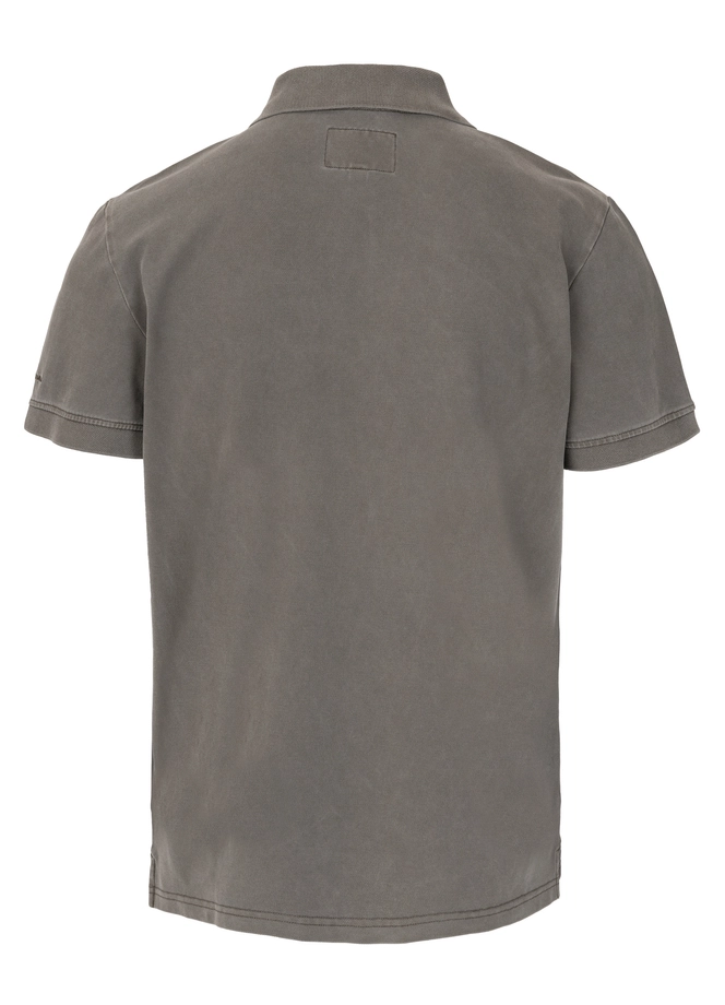 Koszulka męska Polo Pitbull Pique Small Logo Washed brązowa