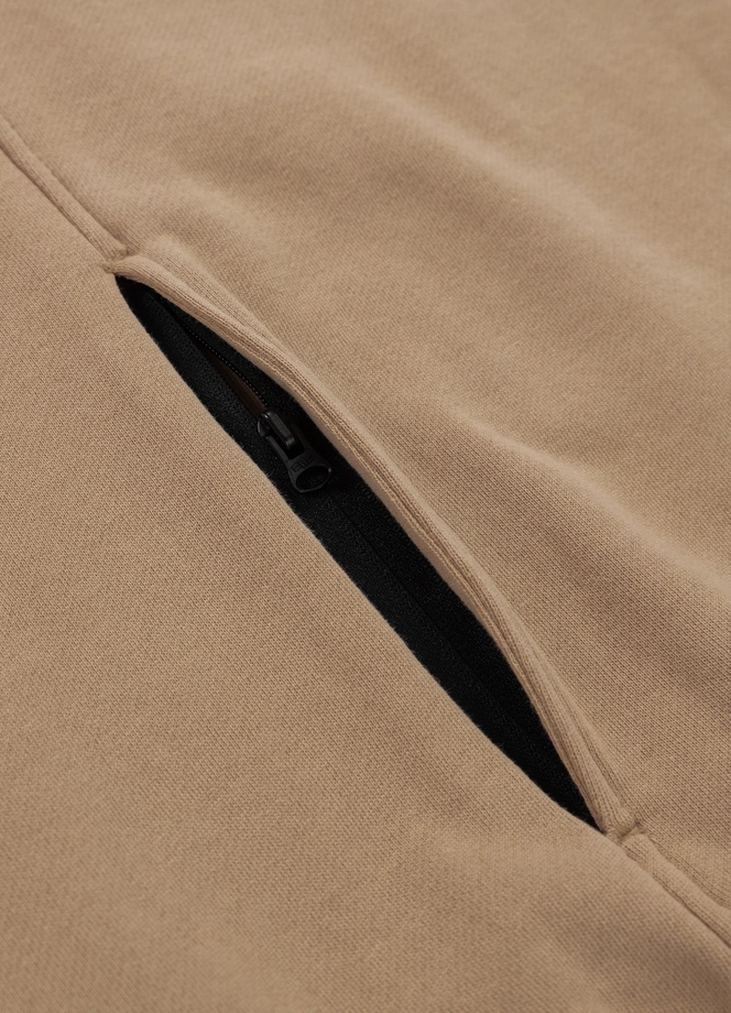 Bluza męska z kapturem Pitbull Pit Bull Terry Two-Color Hilltop hooded czarna/beżowa