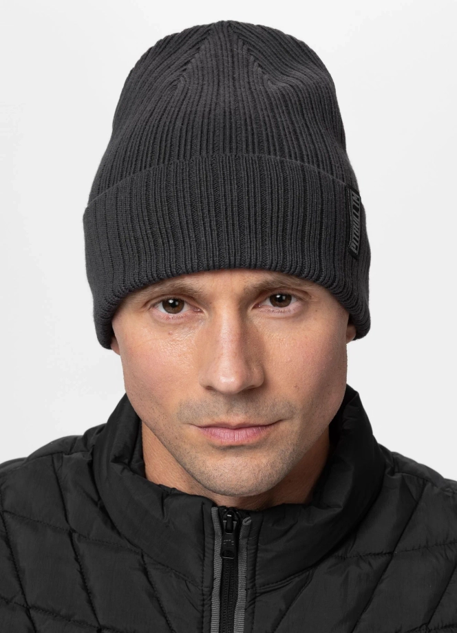 Czapka zimowa Pitbull Beanie Silvas Pitbull TM grafitowa