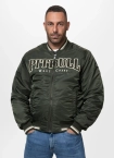 Kurtka męska przejściowa bejsbolówka Pit Bull Detroit ciemno zielona