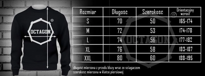 Bluza męska Octagon Welcome To My World crewneck czarna