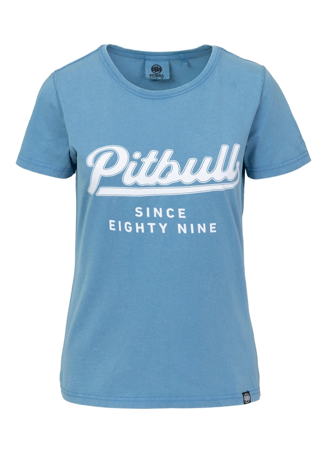 Koszulka damska T-shirt Pit Bull Angel Logo niebieska