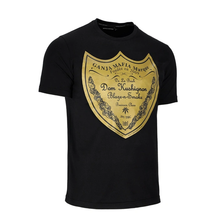 Koszulka męska T-shirt Ganja Mafia Dom czarny