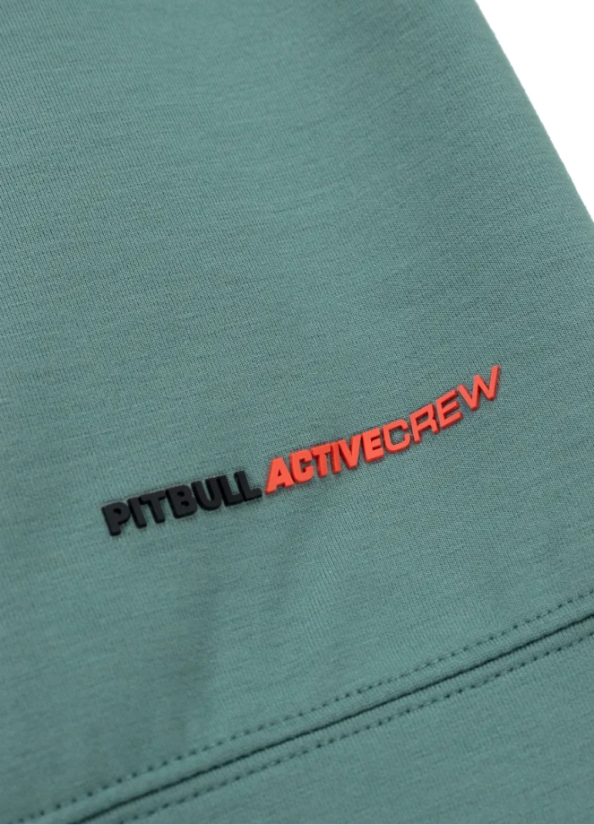 Bluza męska z kapturem Pitbull Pit Bull Explorer hooded miętowa zielona