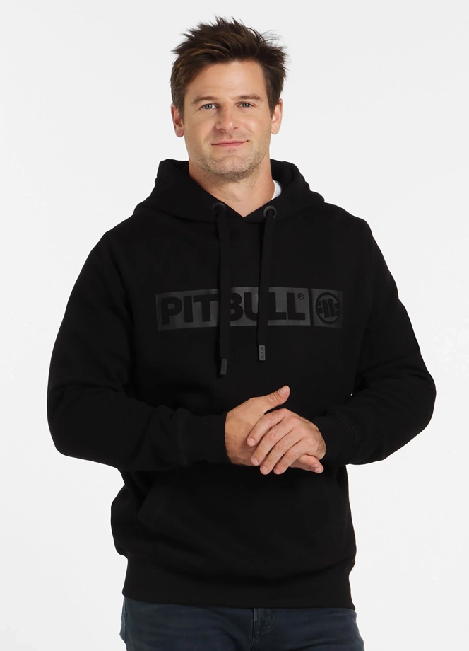 Bluza męska z kapturem Pit Bull Hilltop 25 czarno/czarna