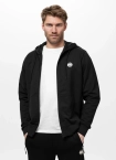 Bluza męska rozpinana z kapturem Pitbull Small Logo Nugget czarna