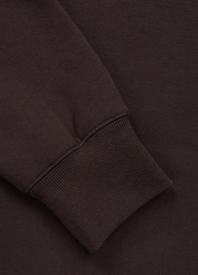 Bluza męska bez kaptura Pit Bull Small Logo 25 brązowa