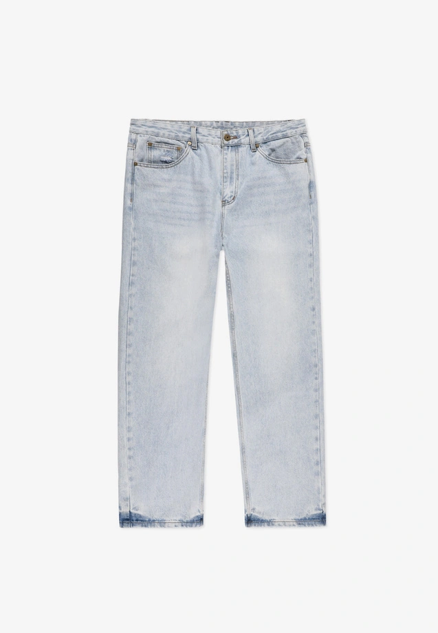 Spodnie męskie Jeans Regular Prosto Bunker niebieskie