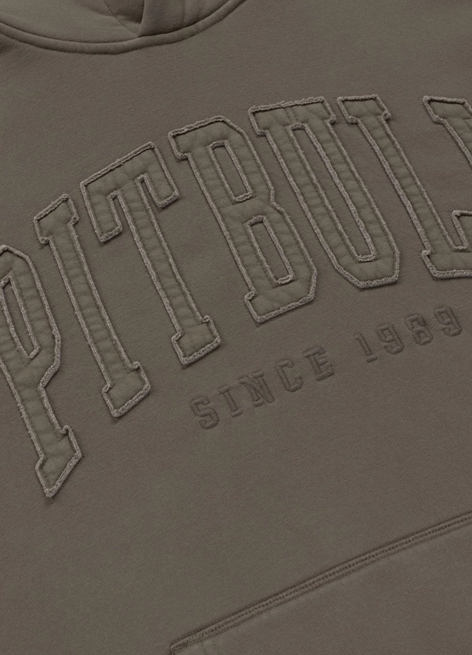 Bluza męska z kapturem Pit Bull Orlando ciemna oliwka