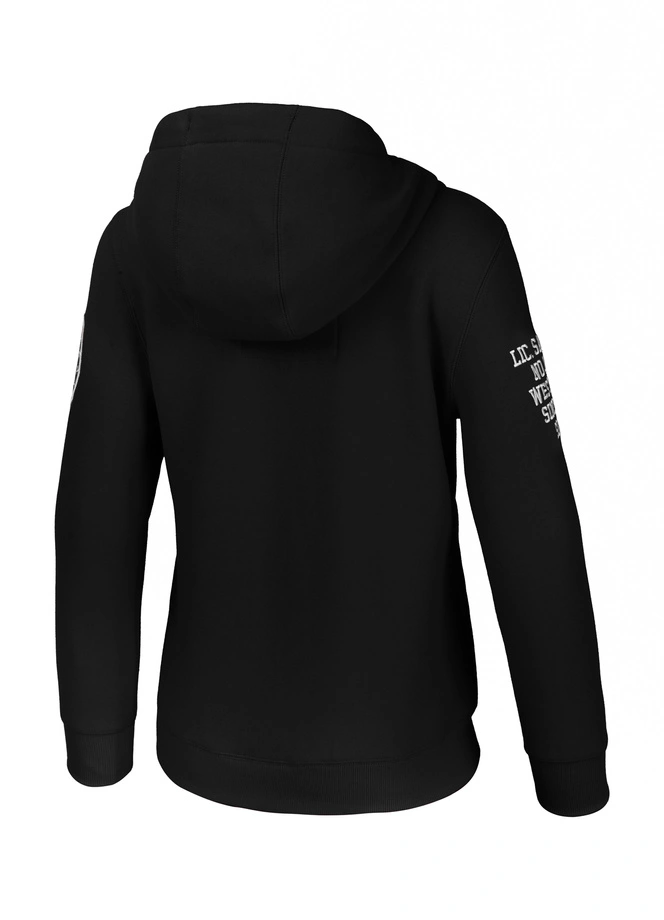 Bluza damska z kapturem Pitbull Pit Bull Tyrian ZIP hooded czarna