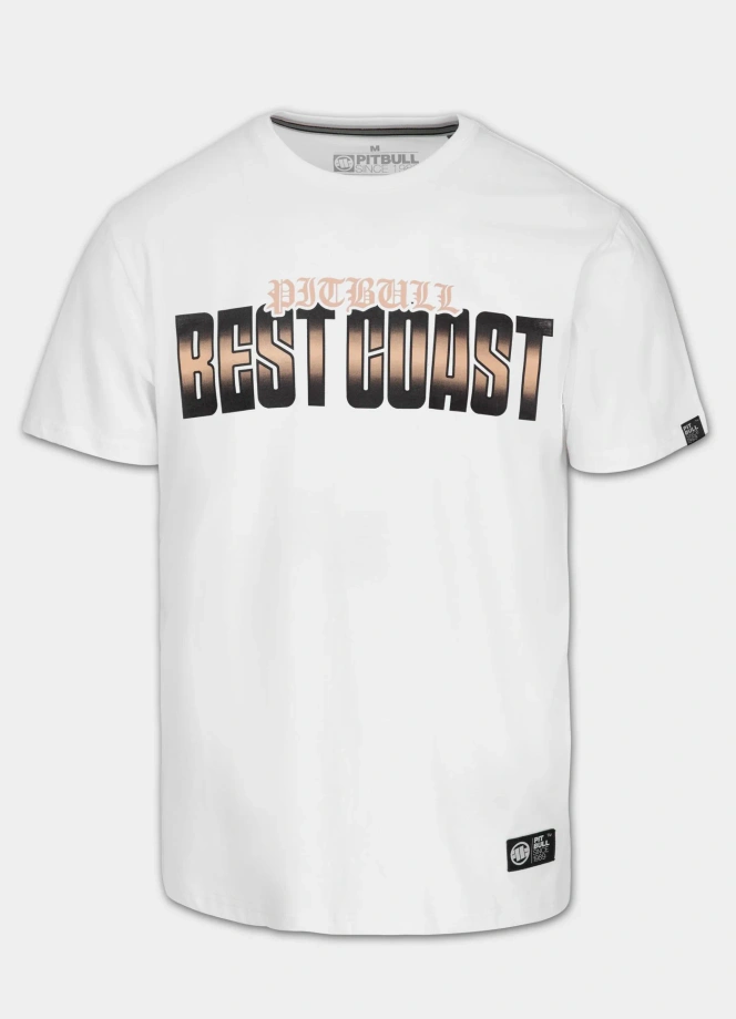 Koszulka męska T-Shirt Pit Bull Best Coast biała