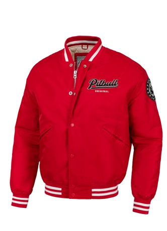 Kurtka męska przejściowa Pit Bull Seabridge baseball jacket czerwona