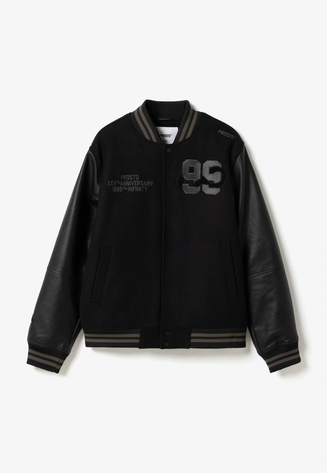 Kurtka męska bomber oversize Prosto XXVTH Anniversary czarna