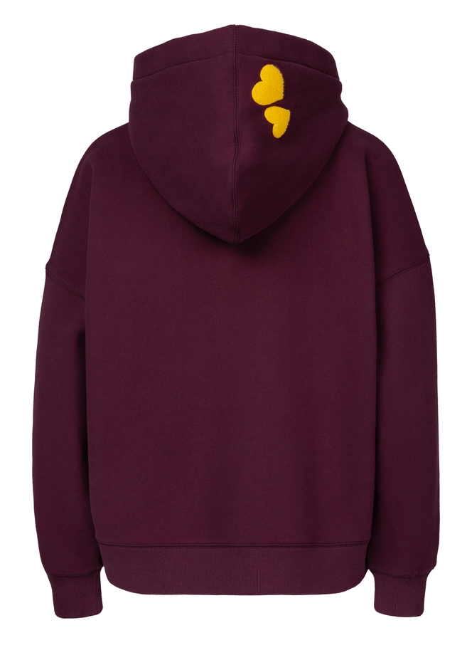 Bluza damska z kapturem Pitbull Tulla San Diego bordowa