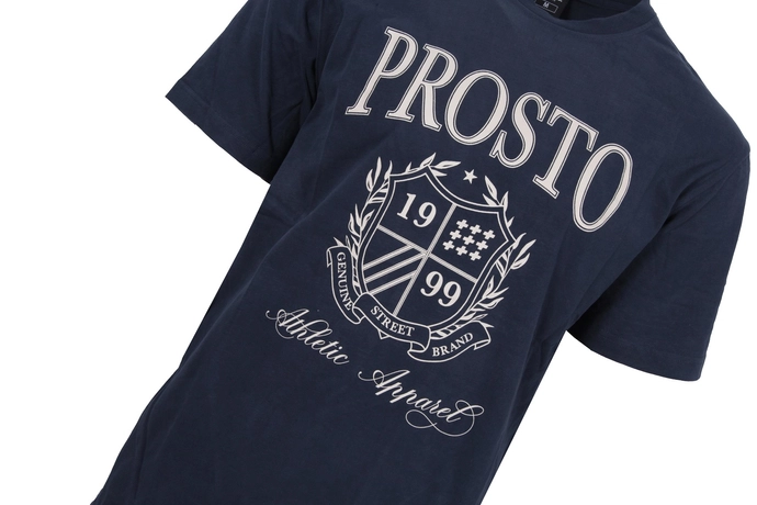 Koszulka męska t-shirt Prosto Klasyk Hexer granatowa