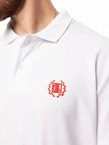 Koszulka męska Polo T-shirt Diil Laur biały/czerwony