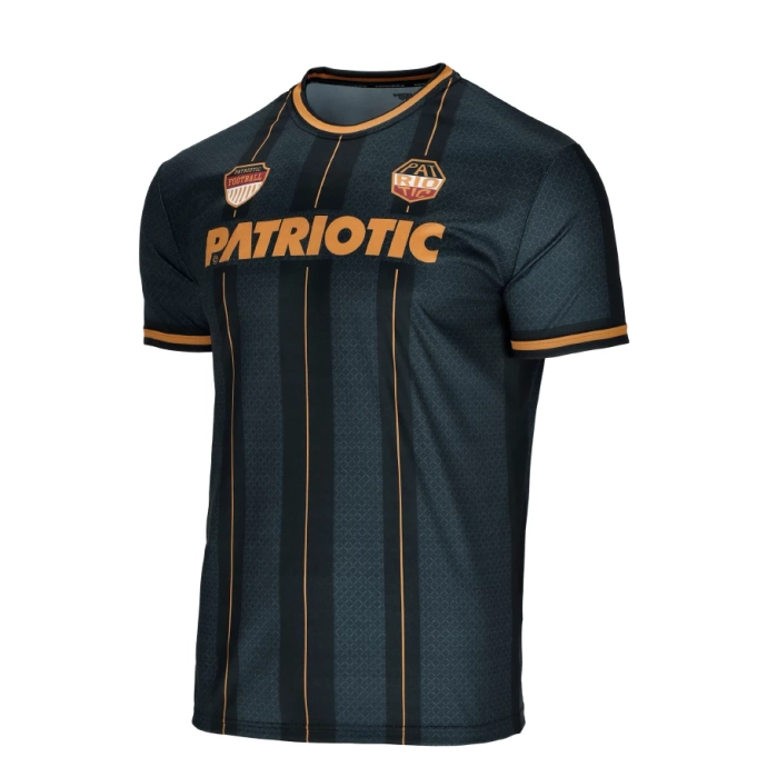 Koszulka męska T-shirt Patriotic F-Football Orange czarna