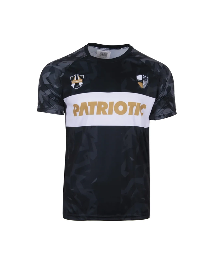 Koszulka męska T-shirt Patriotic Football Gold czarna