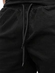 Spodnie męskie Materiałowe Jogger Jigga Wear Crown Stitch czarne/białe