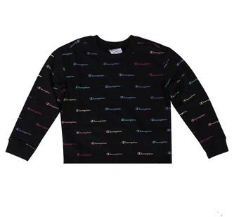 Bluza dziecięca Champion Croptop Color black